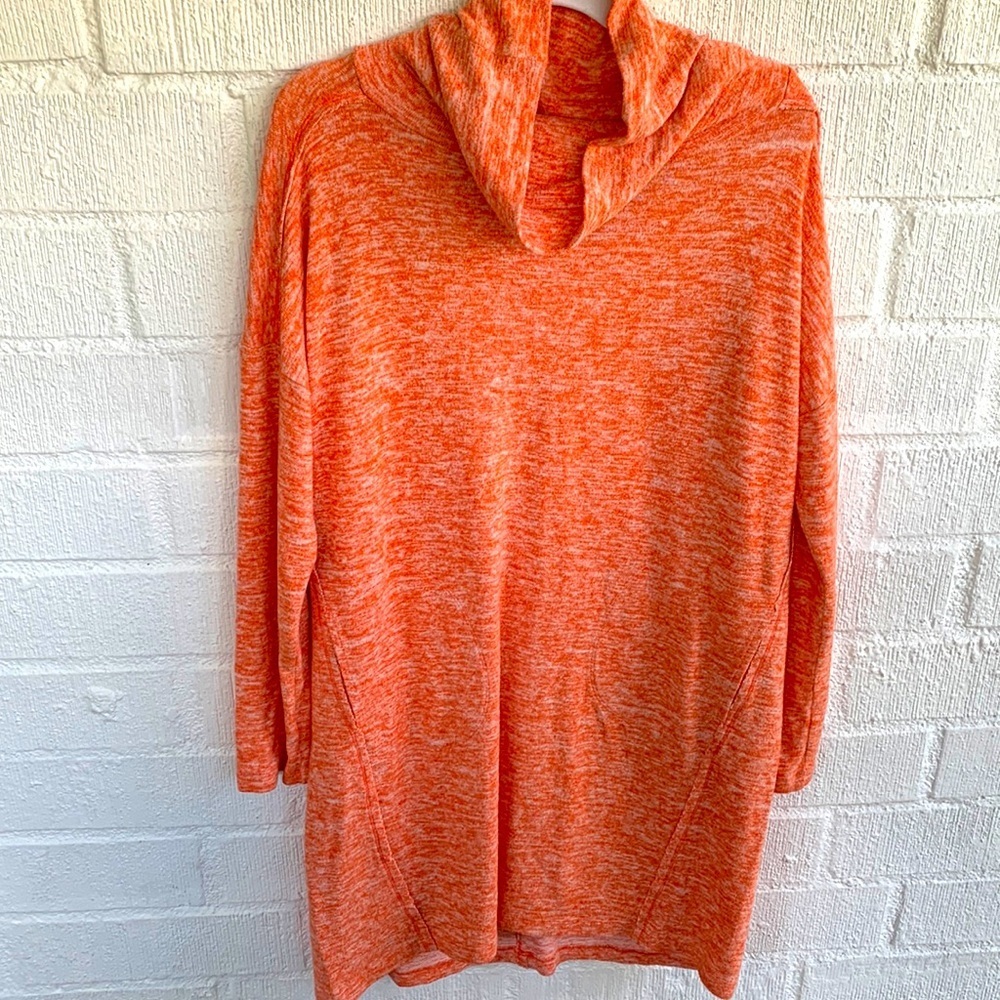 Anthropologie Saturday Sunday Cowl Neck Long Sleeve Midi Pocket Dress size M